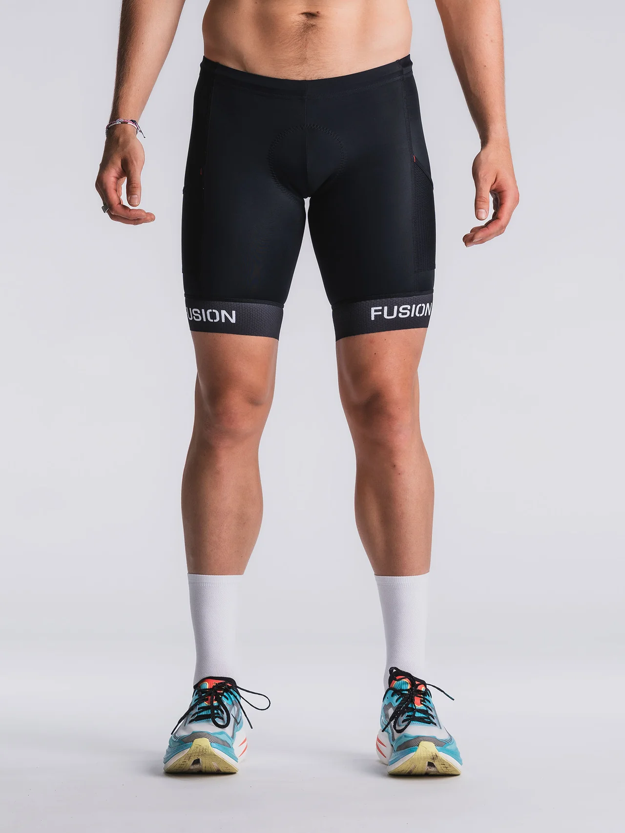 Fusion spodenki triathlonowe Tri Tights, czarne