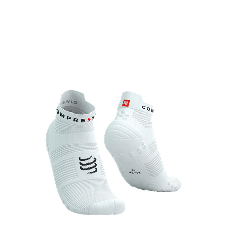 Compressport skarpetki ProRacing V4.0 stópki biało-czarne